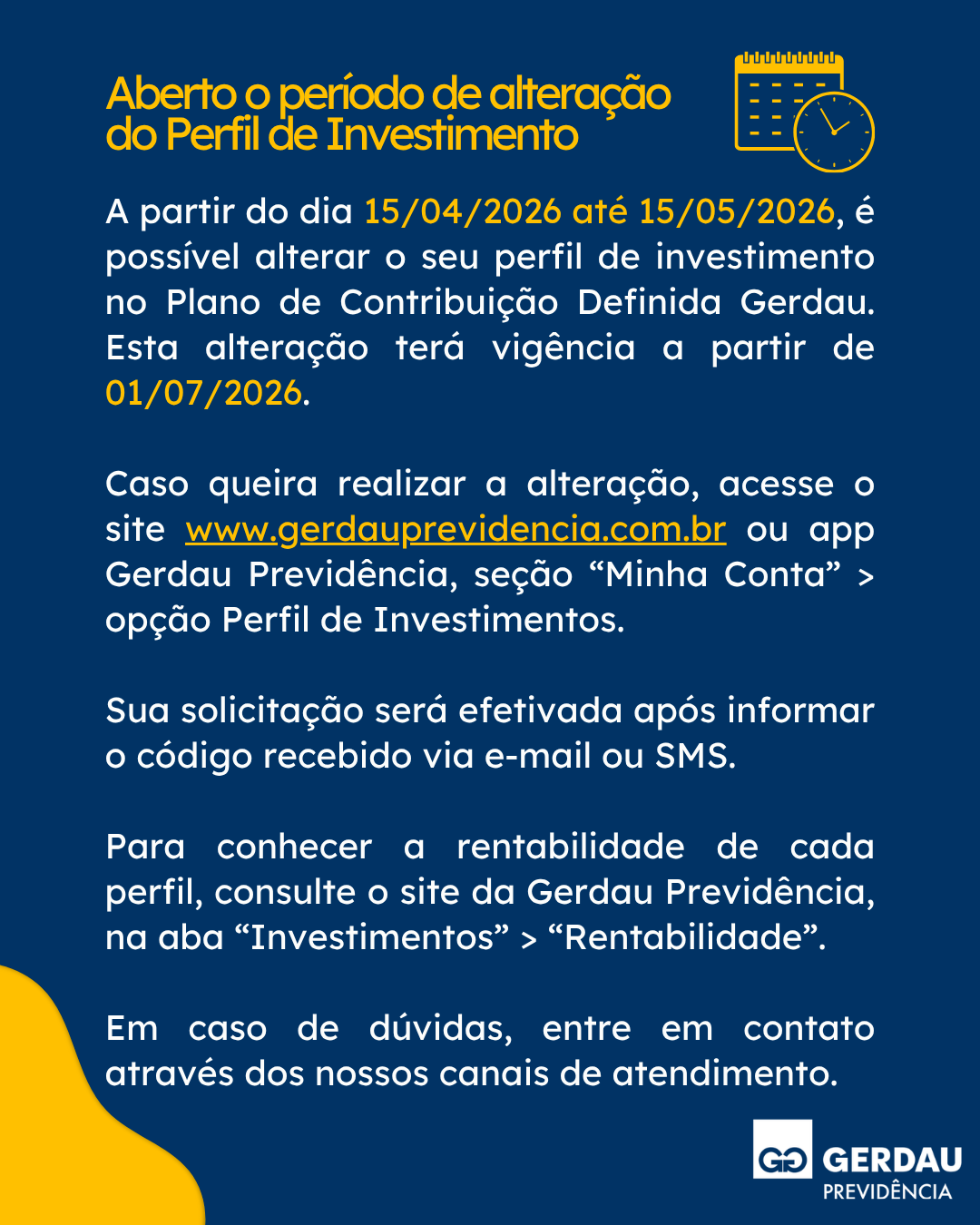 Perfil de Investimento